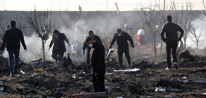 محل سقوط هواپیمای اوکراینی توسط بنیاد شهید گلباران شد