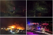 آتش گرفتن ۳۰ منزل مسکونی پس از واژگونی و انفجار تانکر مازوت در سنندج + ۲ نفر کشته شدند / فیلم