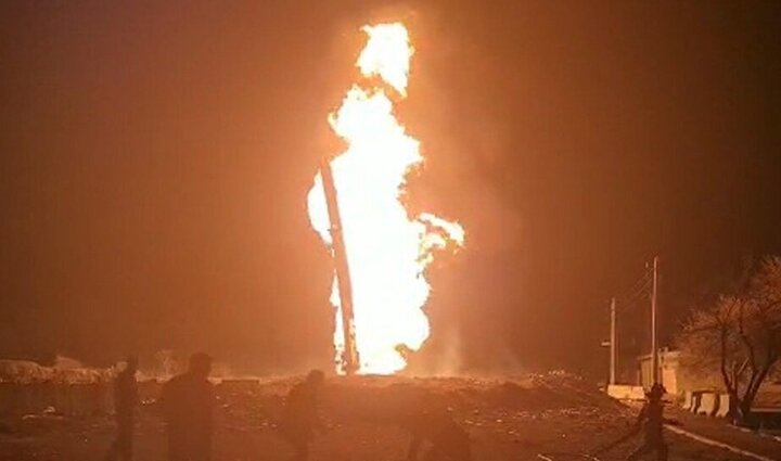 انفجار و واژگونی مرگبار تانکر مازوت در سنندج / ۳۰ خانه و ۱۵ خودرو در آتش سوخت + تصاویر