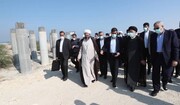 توضیحات محمد به رییس‌جمهور در خصوص اهمیت اَبَرپروژه پل خلیج‌فارس / فیلم