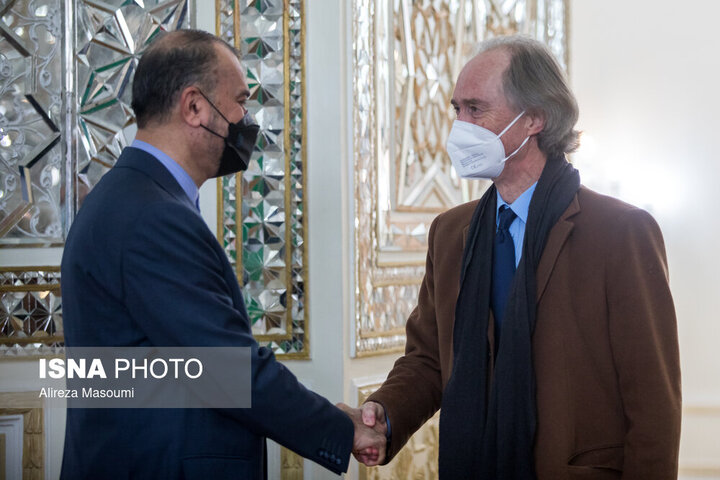 امیرعبداللهیان و نماینده ویژه دبیرکل سازمان ملل در امور سوریه دیدار کردند
