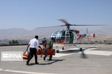 نجات جان ۲ چوپان توسط اورژانس هوایی زنجان