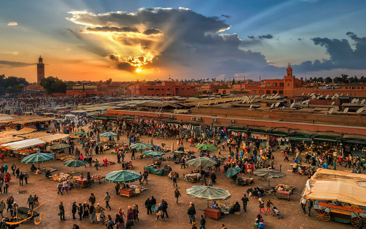 مراکش کشوری با بازار های رنگارنگ 