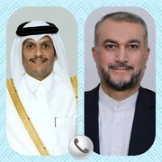 وزرای خارجه ایران و قطر تلفنی گفتگو کردند