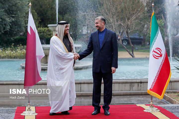 دیدار و رایزنی وزیران امور خارجه ایران و قطر 