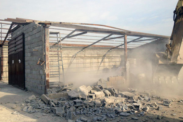 تخریب ۸۰۵ بنای غیرمجاز در اراضی کشاورزی آذربایجان غربی