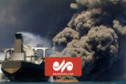 آتش‌سوزی و انفجار در یک کشتی نفتی در نزدیکی سواحل نیجریه / فیلم