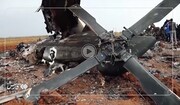 انهدام یک بالگرد نظامی آمریکایی در شمال سوریه / فیلم