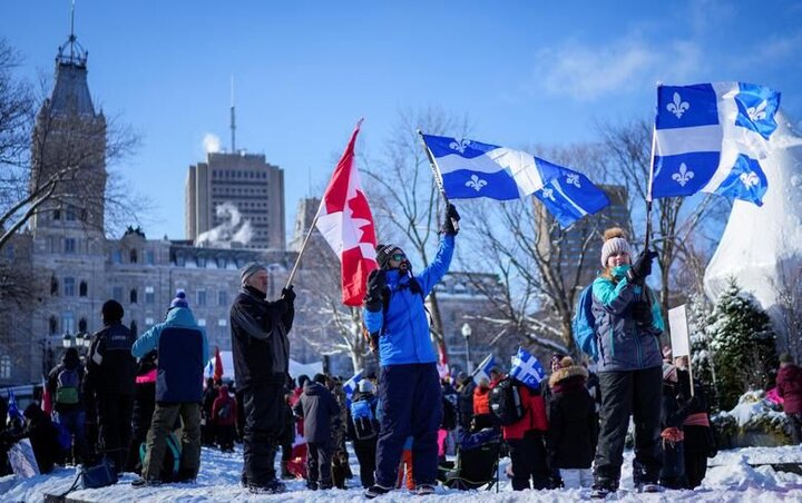 موج اعتراضات به محدودیت‌های کرونایی در کانادا به خیابان‌ها رسید