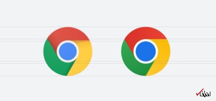 گوگل کروم از طراحی نمادهای جدید استفاده می‌کند