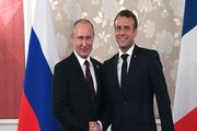 دیدار ماکرون با پوتین در مسکو