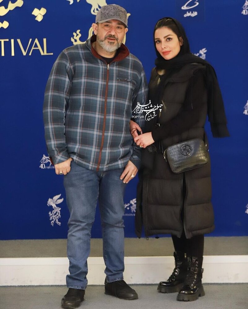 استایل مهران غفوریان و همسر و دخترش در جشنواره فجر ۱۴۰۰ / عکس