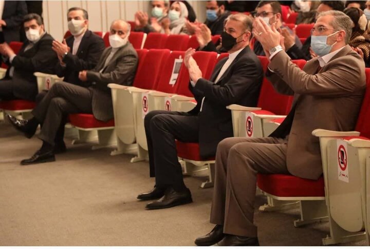 حضور وزیر امور خارجه در مراسم اجرای ارکستر سمفونیک تهران 