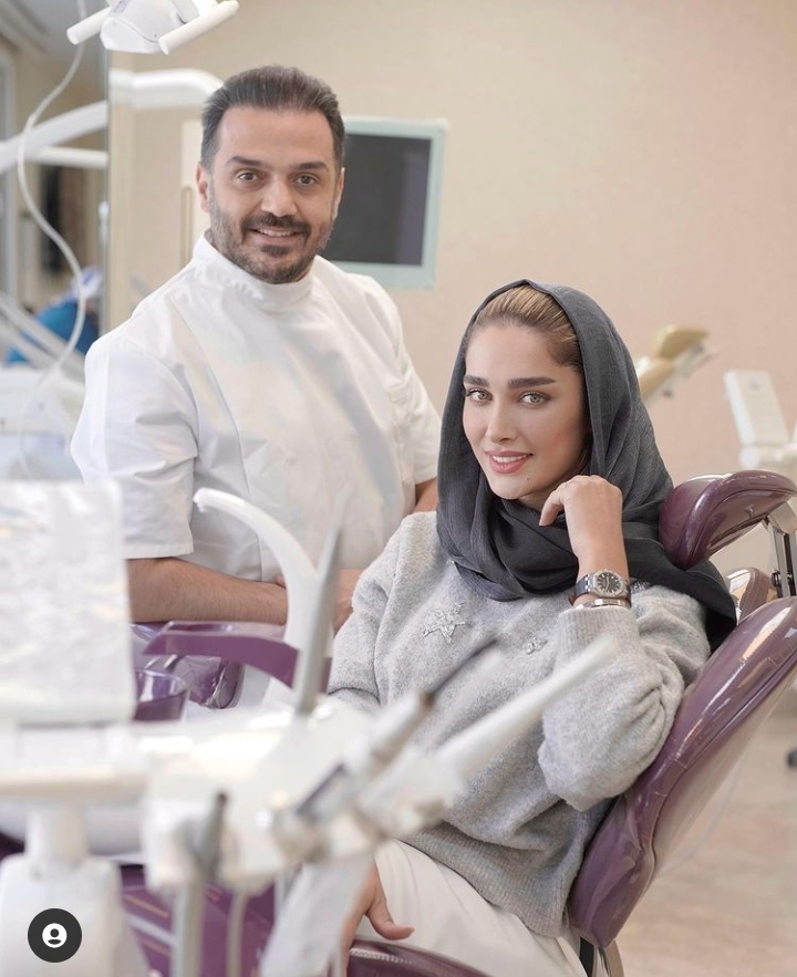 شایعه نامزدی دکتر چلبیانلو تهیه کننده سینما و جراح دندانپزشک متخصص ایمپلنت با اناشید حسینی