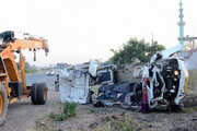 ویدیو دلخراش از تصادف مرگبار کامیون با پیک موتوری