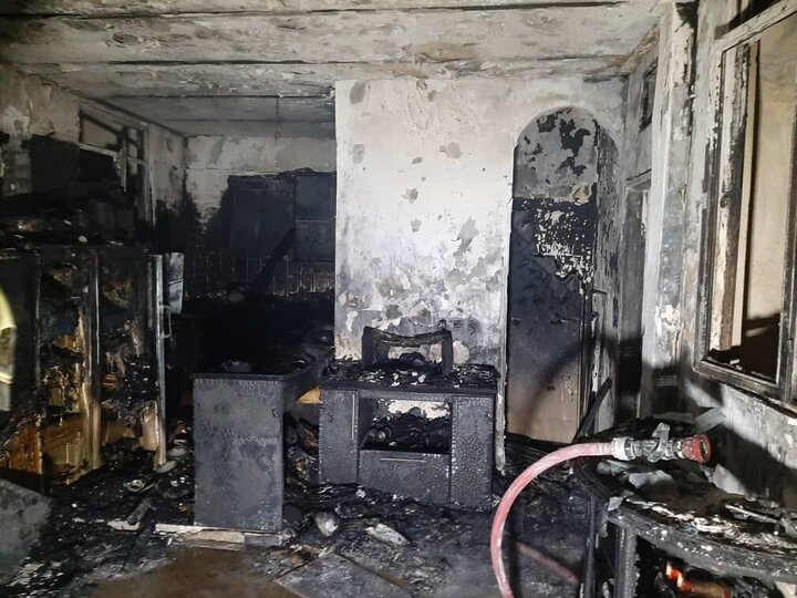 مصدومیت چهار نفر در پی انفجار و آتش‌سوزی منزل مسکونی در نجف آباد اصفهان