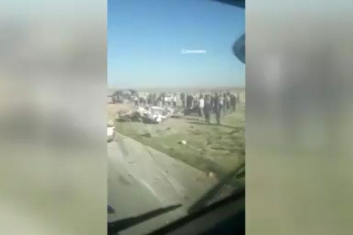 ویدیو هولناک از تصادف شدید کامیون با خودرو سمند در محور رامهرمز به رامشیر