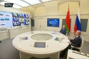 تصاویری از برگزاری رزمایش هسته‌ای روسیه با نظارت پوتین / فیلم