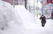 اختلال در تردد هوایی و زمینی در شمال ژاپن به علت بارش سنگین برف