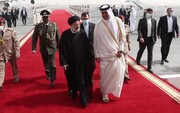 استقبال امیر قطر از رئیسی در اجلاس سران اوپک گازی / فیلم