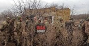 تصویری از اولین گروه اسرای ارتش اوکراین