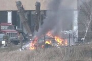 کارمندان اطلاعات اوکراین در حال سوزاندن اسناد / فیلم