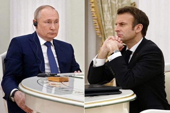 تماس تلفنی مکرون با پوتین درباره حمله به اوکراین