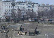 مواضع توپخانه‌ای ارتش اوکراین در مهدکودک مستقر شدند / فیلم