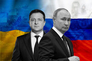 تیپ عجیب مذاکره کنندگان روسیه و اوکراین /عکس