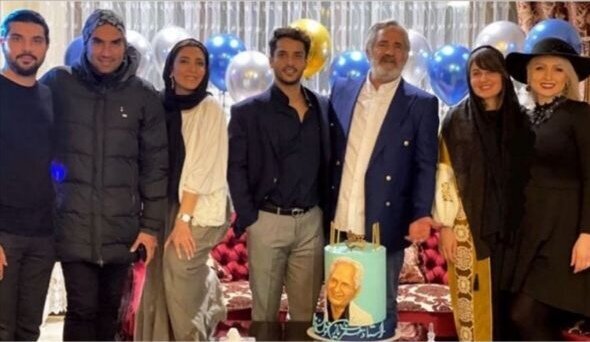 (عکس) ساعد سهیلی و همسرش در جشن تولد مجید مظفری