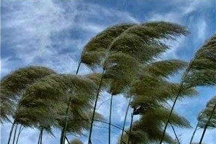 ثبت سرعت ۶۸ کیلومتری وزش باد در قزوین
