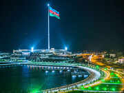 پرچم ملی باکو دومین پرچم بلند جهان