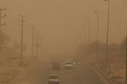 تصاویری وحشتناک از طوفان شن در شهر نایین اصفهان / فیلم