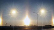 خلق صحنه عجیب در روسیه | مشاهده پنج خورشید در آسمان / فیلم