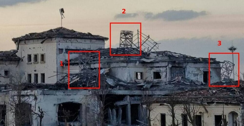 تصاویری از محل اصابت یکی از موشک‌های سپاه به مقر موساد در اربیل
