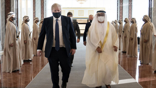 نخست‌وزیر انگلیس وارد امارات شد