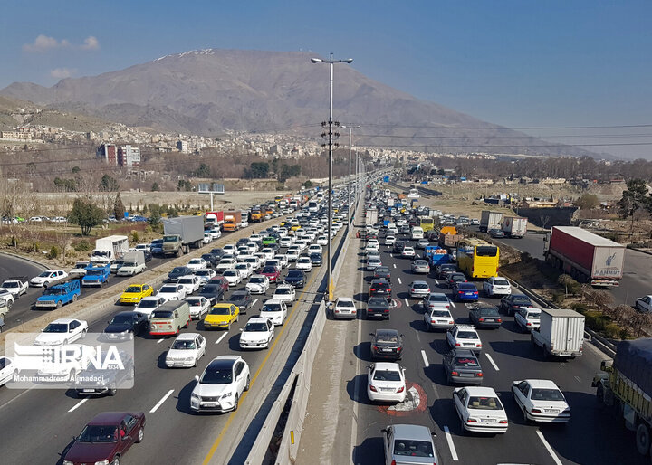 ترافیک نیمه سنگین در جاده‌های البرز 