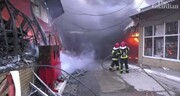 آتش سوزی بزرگ در بازار خارکیف / فیلم