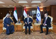 اولین دیدار مشترک سران اسرائیل، امارات و مصر