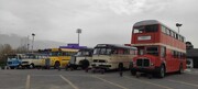 اتوبوس‌های قدیمی در برج میلاد میزبان گردشگران نوروزی شدند