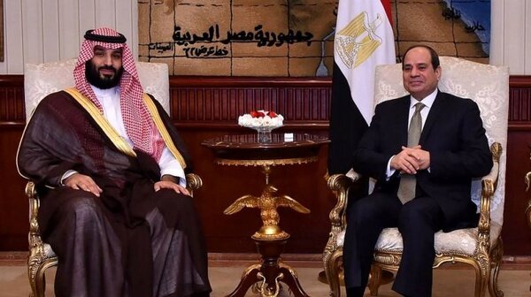 ولیعهد عربستان و رییس‌جمهور مصر درباره حمله به آرامکو گفتگو کردند