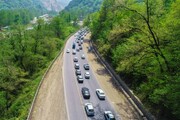 وضعیت ترافیکی جاده در روزهای پایانی تعطیلات نوروز | ترافیک سنگین در محورهای کندوان و هراز