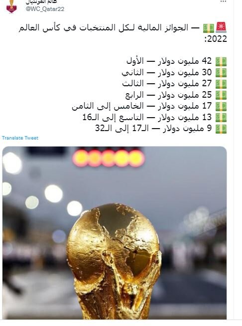 جوایز جام جهانی چقدر است؟ | درآمد ایران از حضور در جام جهانی ۲۰۲۲ قطر / عکس
