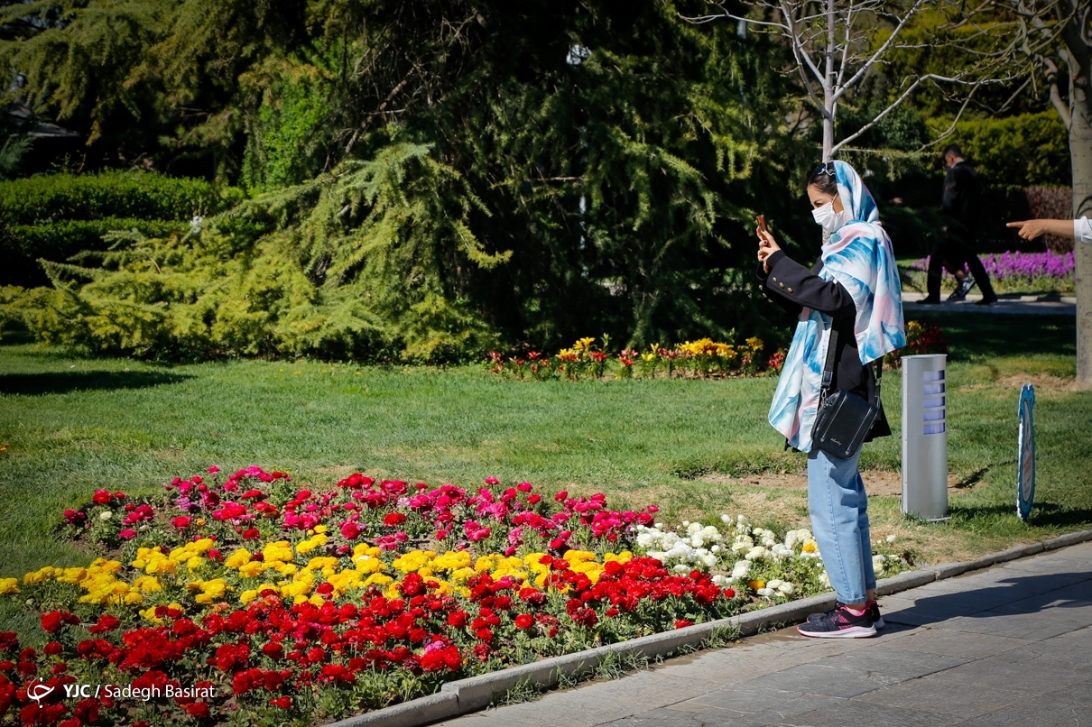 تصاویر شگفت‌آور از باغ گل اصفهان