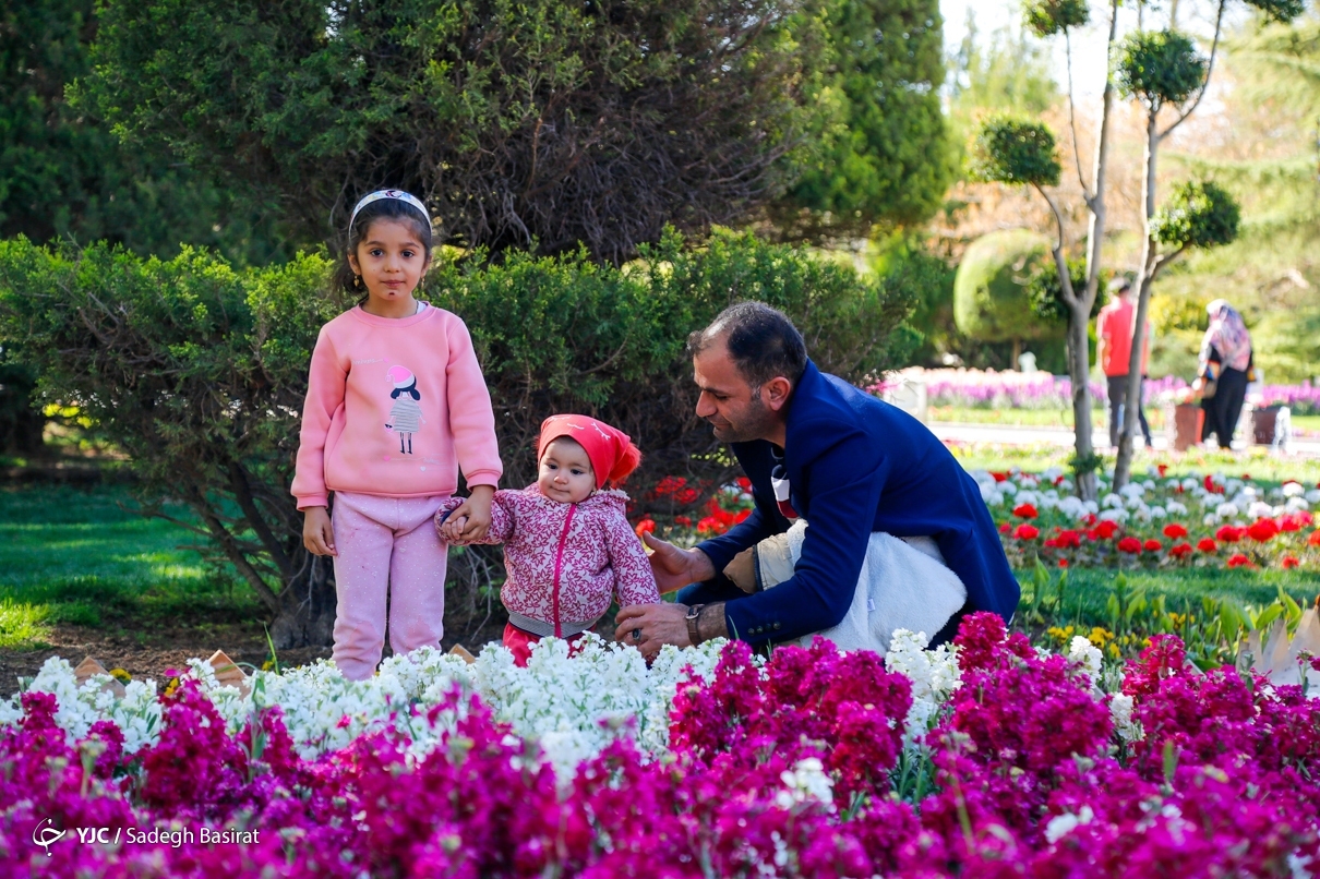 تصاویر شگفتآور از باغ گل اصفهان