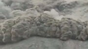 ویدیو آخرالزمانی از ریزش کوه در جاده هراز