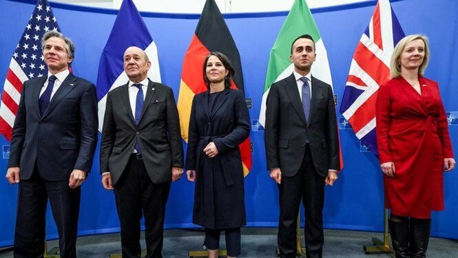 گفت‌وگوی وزرای خارجه ۴ کشور در مورد ایران و مذاکرات وین