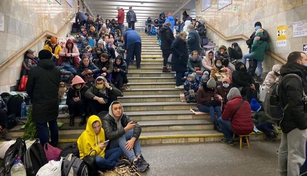 عکس| تجمع دانشجویان ایرانی اوکراین مقابل مجلس