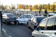 تصادف زنجیره‌ای در بزرگراه شهید آقابابایی اصفهان / ۵ تن مصدوم شدند