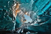 تصاویر حیرت انگیز از غار یخی، جاذبه‌ای خارق العاده در ایسلند / فیلم